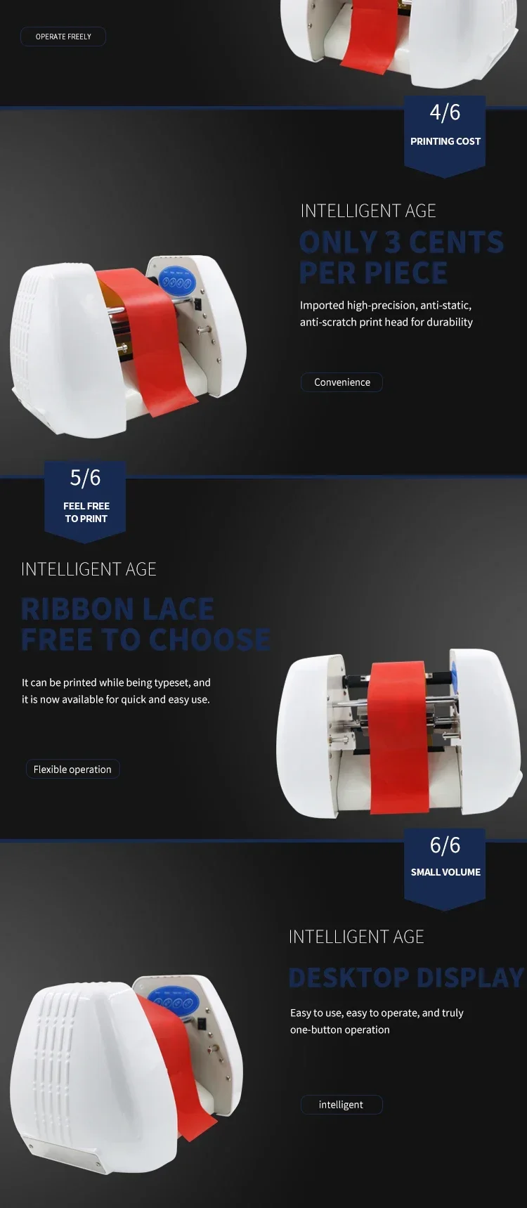 Commercial Ribbon Printing Machine - Fabrieksdirecte verkoop Hete Folie Bandprinter Digitale