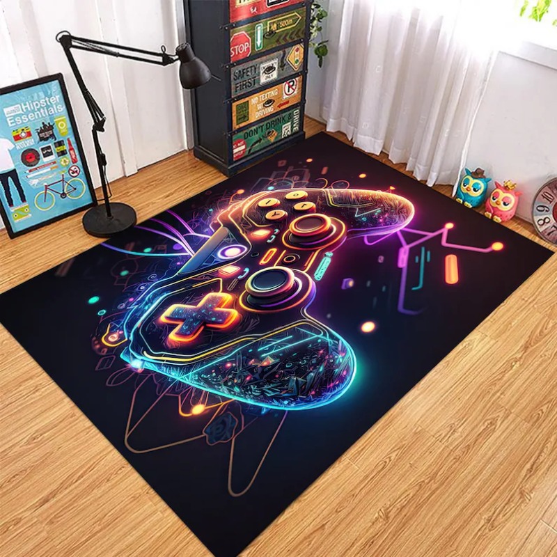 Commercial Printing Usa - Neon Glow Gamecontroller Kleed Kleurrijk Gaming