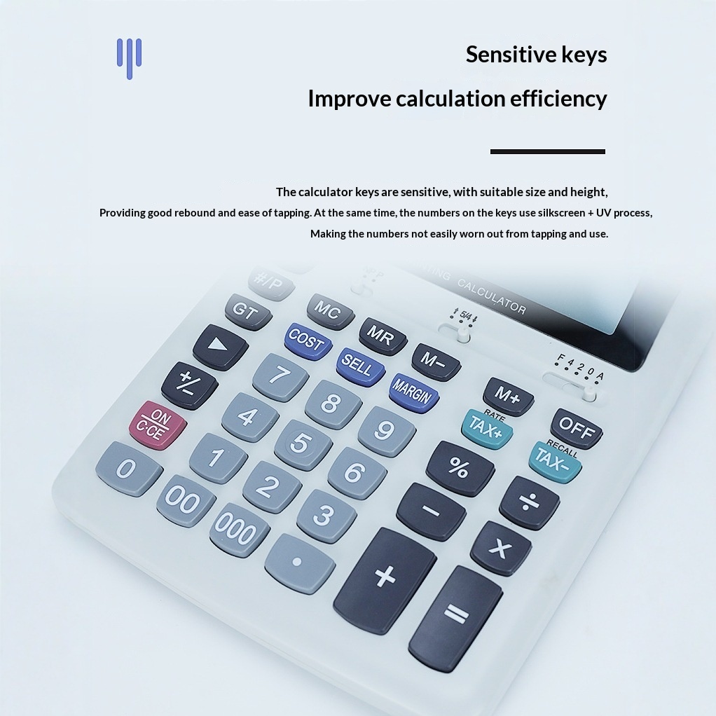 Afdrukbare rekenmachine 12-cij - Commercial Printing Calculator recensie en prijs