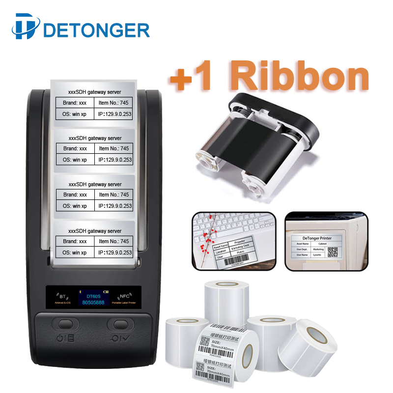 Detonger Draagbare Thermische  - Commercial Ribbon Printing Machine recensie en prijs