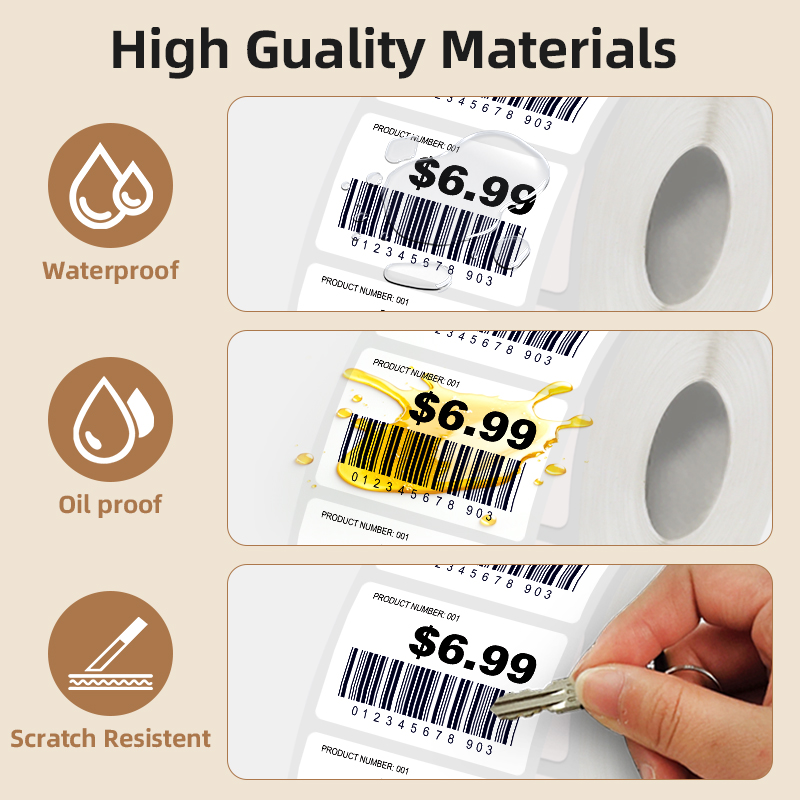 5 rollen witte labelstickers,  - Commercial Printer recensie en prijs